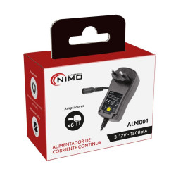 Alimentador 3..12Vcc/18W Regulable Manual