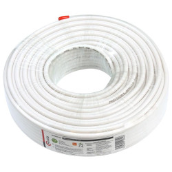Cable 50M coaxial de antena blanco RG6
