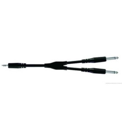 CABLE MINI JACK 3.5 2X 6.3 MONO
