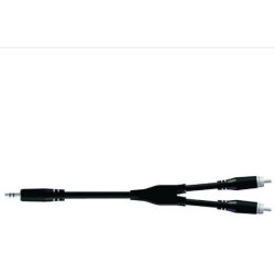 CABLE PROEL 1JACK 3.5ST-2RCA MONO 3M