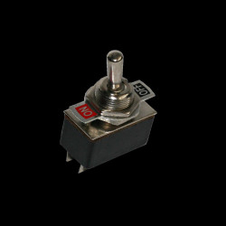 INTERRUPTOR 2A/250V UNIPOLAR, PALANCA METALICA.