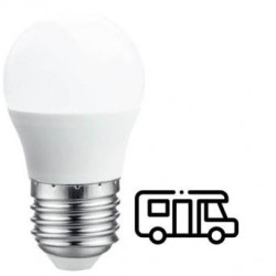 Bombilla LED 12 - 24V esférica 5W 6000K