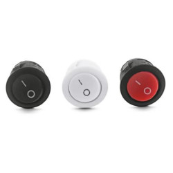 INTERRUPTOR 6A REDONDO UNIPOLAR COLORES