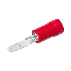PACK 6 UN. TERMINAL MACHO PREAISLADO ROJO 2,8 X 0,8