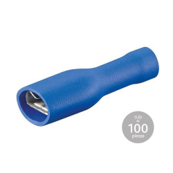 PACK 100 UN. TERMINAL HEMBRA AZUL PREAISLADO 2,8 X 0,8