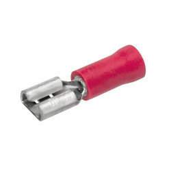PACK 6 UN. TERMINAL HEMBRA ROJO PREAISLADO 4,8 X 0,8