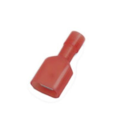 PACK 6 UN.TER. AISLADO LENGUETA 6,35 (Nylon) ROJO