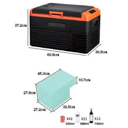 NEVERA DE COMPRESOR PORTATIL 30 LITROS 55W MUVIP