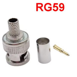 BNC/M CRIMPAR RG59 PIN ORO