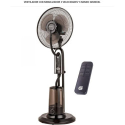 VENTILADOR CON NEBULIZADOR 3 VELOCIDADES Y MANDO GRUNKEL