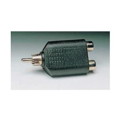 ADAPTADOR MACHO RCA - DOS HEMBRAS RCA