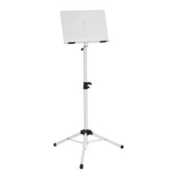DIMAVERY Atril blanco con placa de acero inclinable, altura 60-105 cm