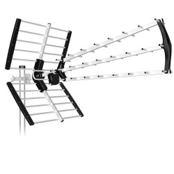 ANTBKM18B700 ANTENA BKM TRIPLE PLEGABLE UHF 18dB NEGRA