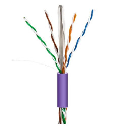 Cable 305M U/UTP CCA Cat.6  interior, violeta