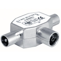 Distribuidor inductivo TV 9,5mm 1 hembra - 2 machos