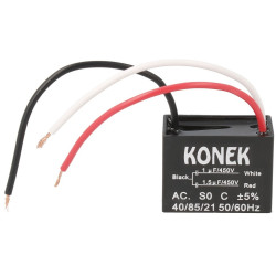 Condensador doble de arranque y marcha de motor, cables