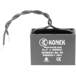 CONDENSADOR 6MF/450VAC + CABLE