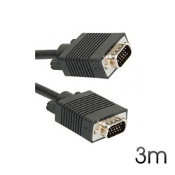 CABLE CROMAD VGA MACHO-MACHO 3M 15PIN