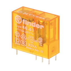 Relé FINDER 24VCA 16A 1C