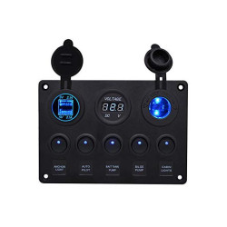 PANEL AUTO USB INTERRUPTOR TOMA MECHERO