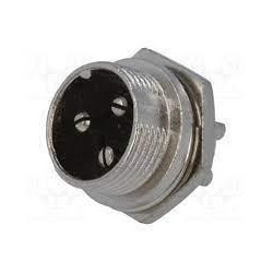 3PIN MACHO CHASIS CONECTOR MICROFONO