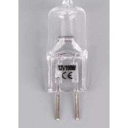 Bombilla 12V, G6.35, 100W para proyector de 2 pines