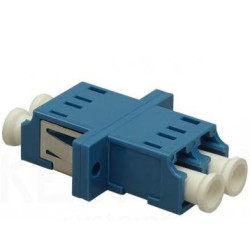 Adaptador fibra LC-LC UPC SM Monomodo Dx Duplex azul