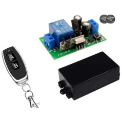 Módulo de relé receptor de encendido y apagado, 433MHz, AC110V, 220V, 10A, 1CH