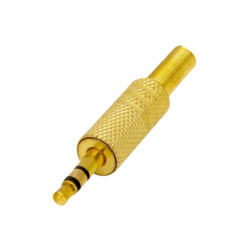 CONECTOR JACK MINI ST MACHO GOLD S170