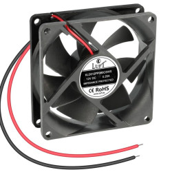Ventilador 12Vcc 80X80X25mm, Cojinete